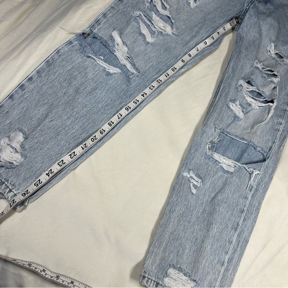 KanCan Maurices Distressed Jeans Womens Size 27 Faded Boyfriend High Rise Ripped - Picture 5 of 10